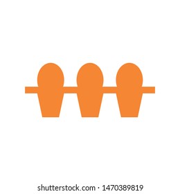easter eggs simple icon isolated sign symbol vector illustration - vector  