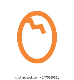 easter eggs simple icon isolated sign symbol vector illustration - vector  