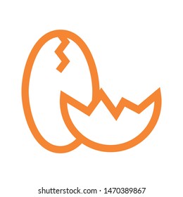 easter eggs simple icon isolated sign symbol vector illustration - vector  