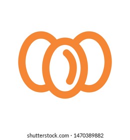 easter eggs simple icon isolated sign symbol vector illustration - vector  