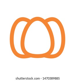 easter eggs simple icon isolated sign symbol vector illustration - vector  