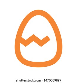 easter eggs simple icon isolated sign symbol vector illustration - vector  