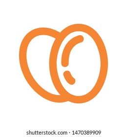 easter eggs simple icon isolated sign symbol vector illustration - vector  