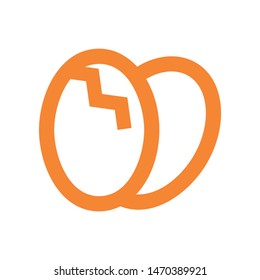 easter eggs simple icon isolated sign symbol vector illustration - vector  