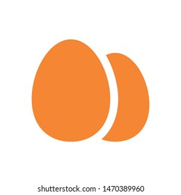 easter eggs simple icon isolated sign symbol vector illustration - vector  