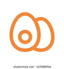 easter eggs simple icon isolated sign symbol vector illustration - vector  