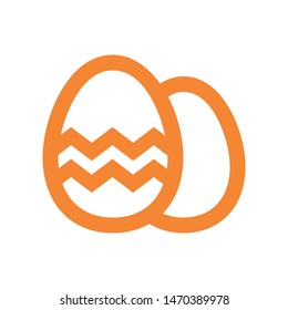 easter eggs simple icon isolated sign symbol vector illustration - vector  