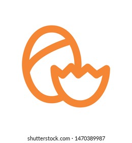 easter eggs simple icon isolated sign symbol vector illustration - vector  