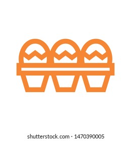 easter eggs simple icon isolated sign symbol vector illustration - vector  