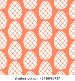 Easter eggs simple seamless pattern. Easter eggs, Easter symbol, decorative vector elements.