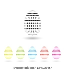 Easter Eggs simply icon vector graphic