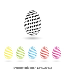 Easter Eggs simply icon vector graphic