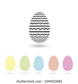 Easter Eggs simply icon vector graphic