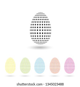 Easter Eggs simply icon vector graphic