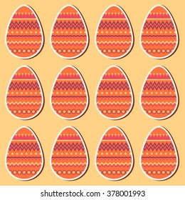 Easter eggs stickers