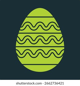 Huevos de Pascua diseño de Ilustración vectorial útil de moda buen fondo verde colorido.eps