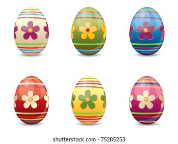 Easter Eggs with various colors