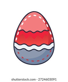Ovos de Páscoa em várias cores com padrões bonitos e de Páscoa, simbolizando feriados de primavera e celebrações.