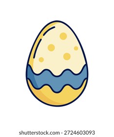 Ovos de Páscoa em várias cores com padrões bonitos e de Páscoa, simbolizando feriados de primavera e celebrações.