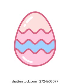Ovos de Páscoa em várias cores com padrões bonitos e de Páscoa, simbolizando feriados de primavera e celebrações.