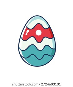 Ovos de Páscoa em várias cores com padrões bonitos e de Páscoa, simbolizando feriados de primavera e celebrações.