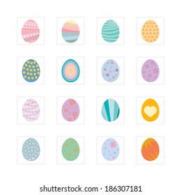 Easter eggs, Vary colorful pattern