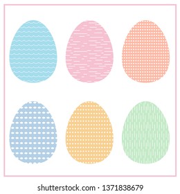 Easter eggs vector