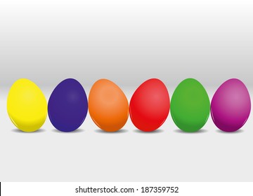 Easter eggs. Vector