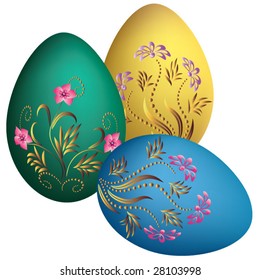 Easter eggs. Vector