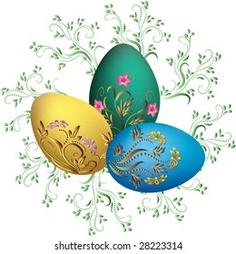 Easter eggs. Vector