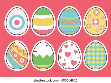 Easter eggs vector