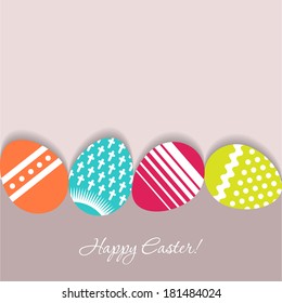 Easter eggs vector background