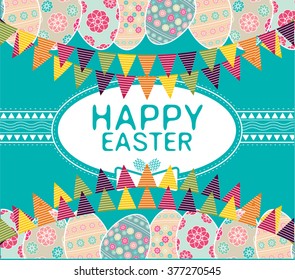 Easter eggs. Vector of easter eggs, can be used for wallpaper, cover fills, web page background, surface textures. Vector linen texture.
