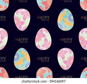 Easter eggs. Vector of easter eggs, can be used for wallpaper, cover fills, web page background, surface textures. Vector linen texture.

