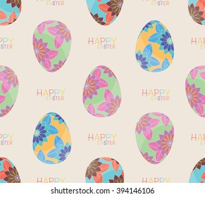 Easter eggs. Vector of easter eggs, can be used for wallpaper, cover fills, web page background, surface textures. Vector linen texture.
