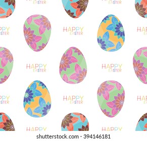 Easter eggs. Vector of easter eggs, can be used for wallpaper, cover fills, web page background, surface textures. Vector linen texture.
