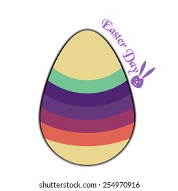 Easter eggs  vector card 