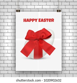 Easter eggs vector design, realistic festive concept
