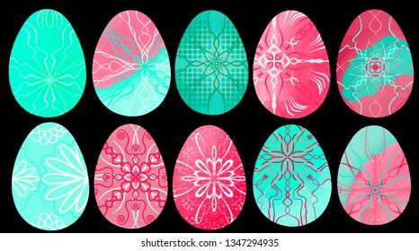 Easter eggs vector eps10