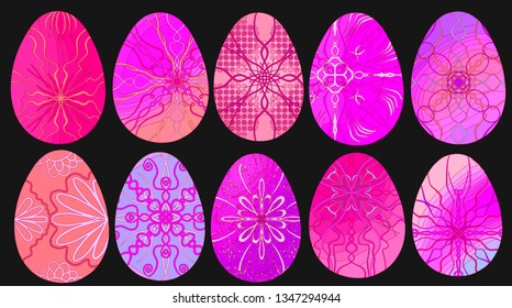 Easter eggs vector eps10
