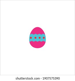 easter eggs vector icon color style
