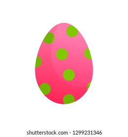 Easter eggs vector icons flat style on white background