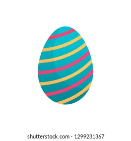 Easter eggs vector icons flat style on white background