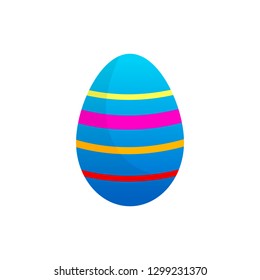 Easter eggs vector icons flat style on white background