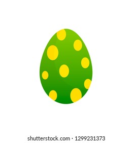 Easter eggs vector icons flat style on white background