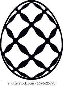 Easter Eggs vector icons illustration set simple black