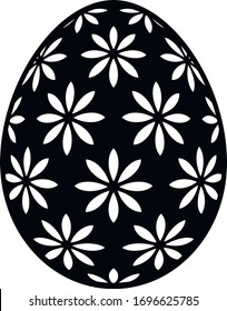 Iconos vectoriales Easter Eggs conjunto simple negro