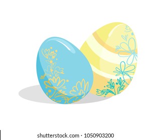 Easter eggs vector illustration