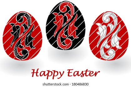 Easter eggs - Vector illustration