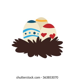 Easter Eggs Vector Illustration